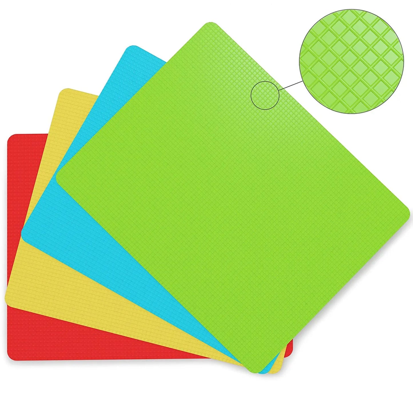 Cutting Boards multicolor displaying anti-slip surface - Back