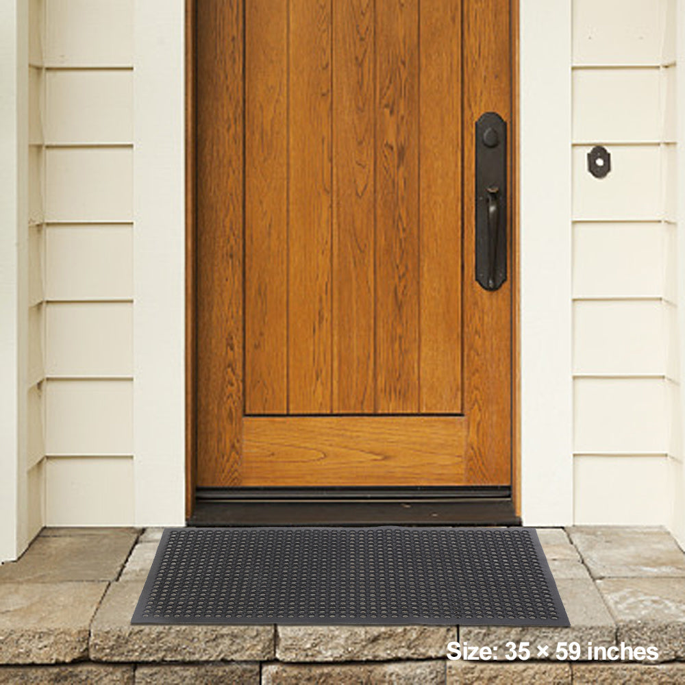 Black Mat Non-Slip, Anti Fatigue & all purpose. Great Outdoor mat