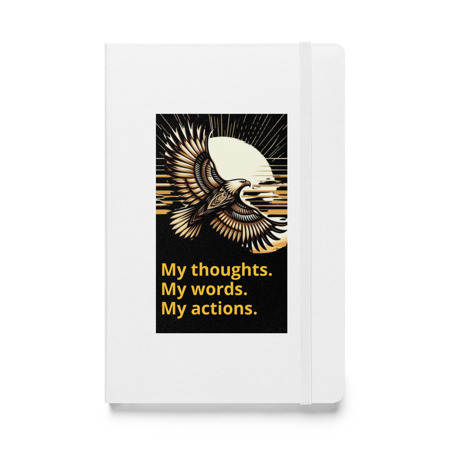 Hardcover bound notebook
