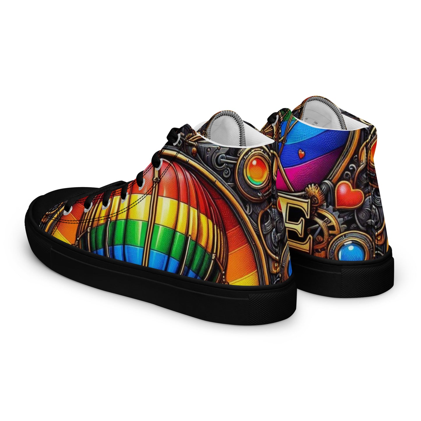 Women’s high top canvas shoes