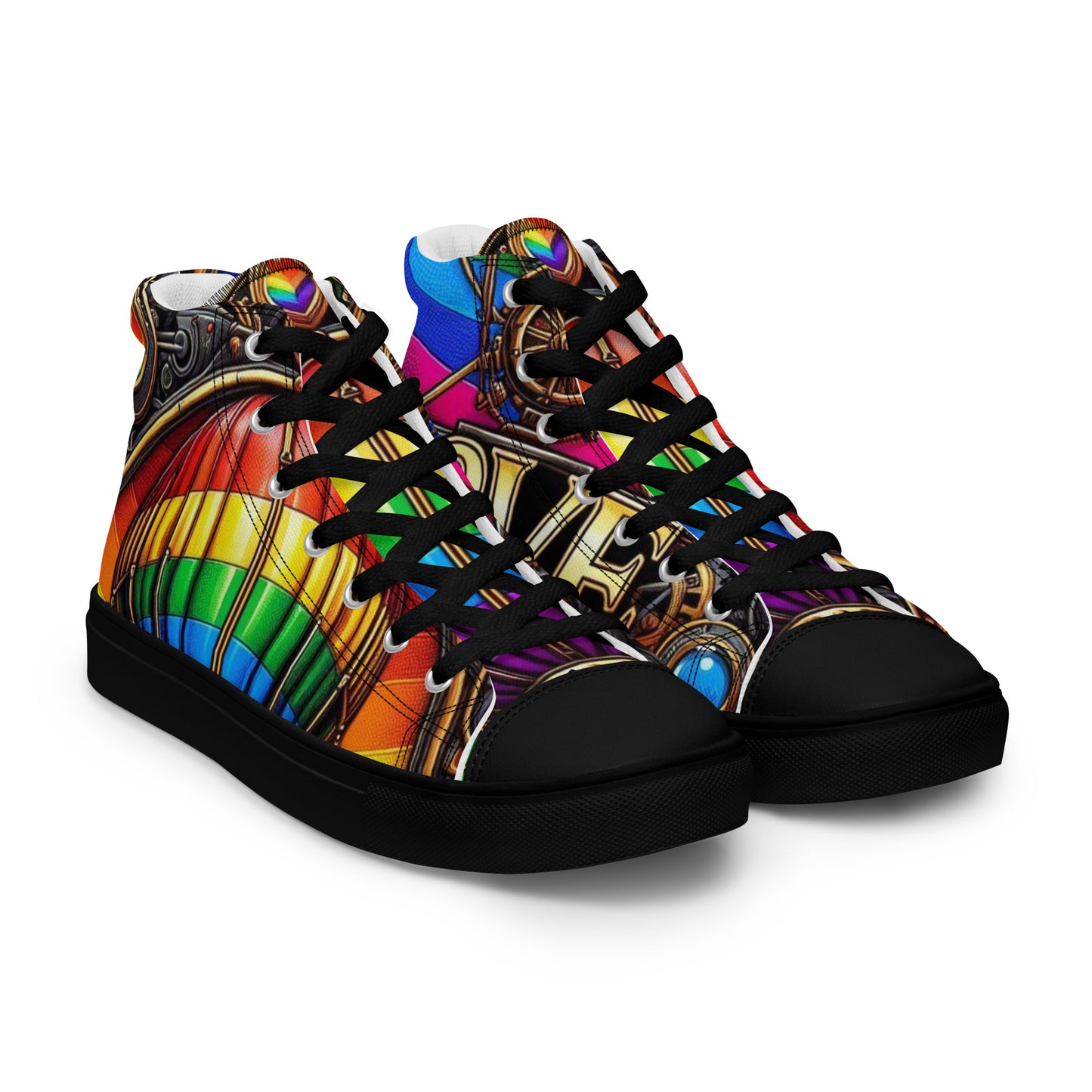 Women’s high top canvas shoes
