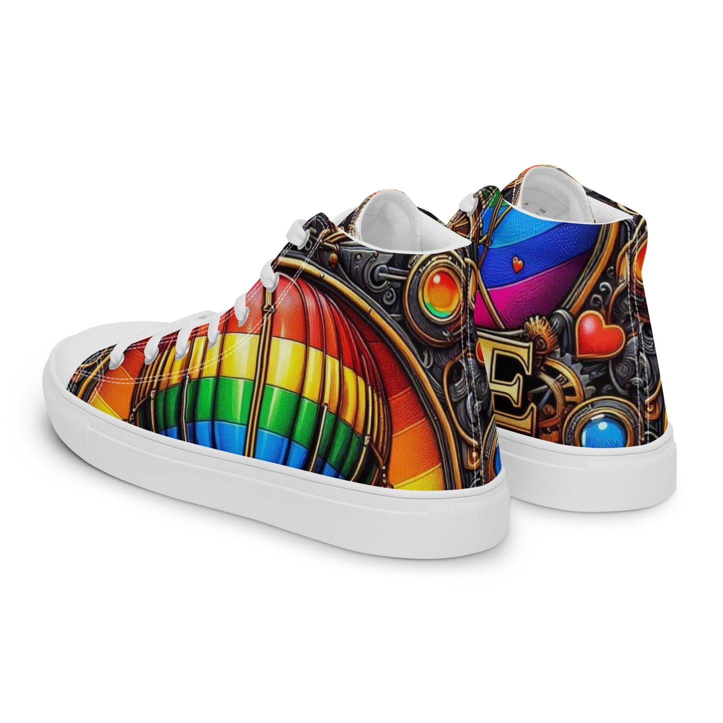 Women’s high top canvas shoes