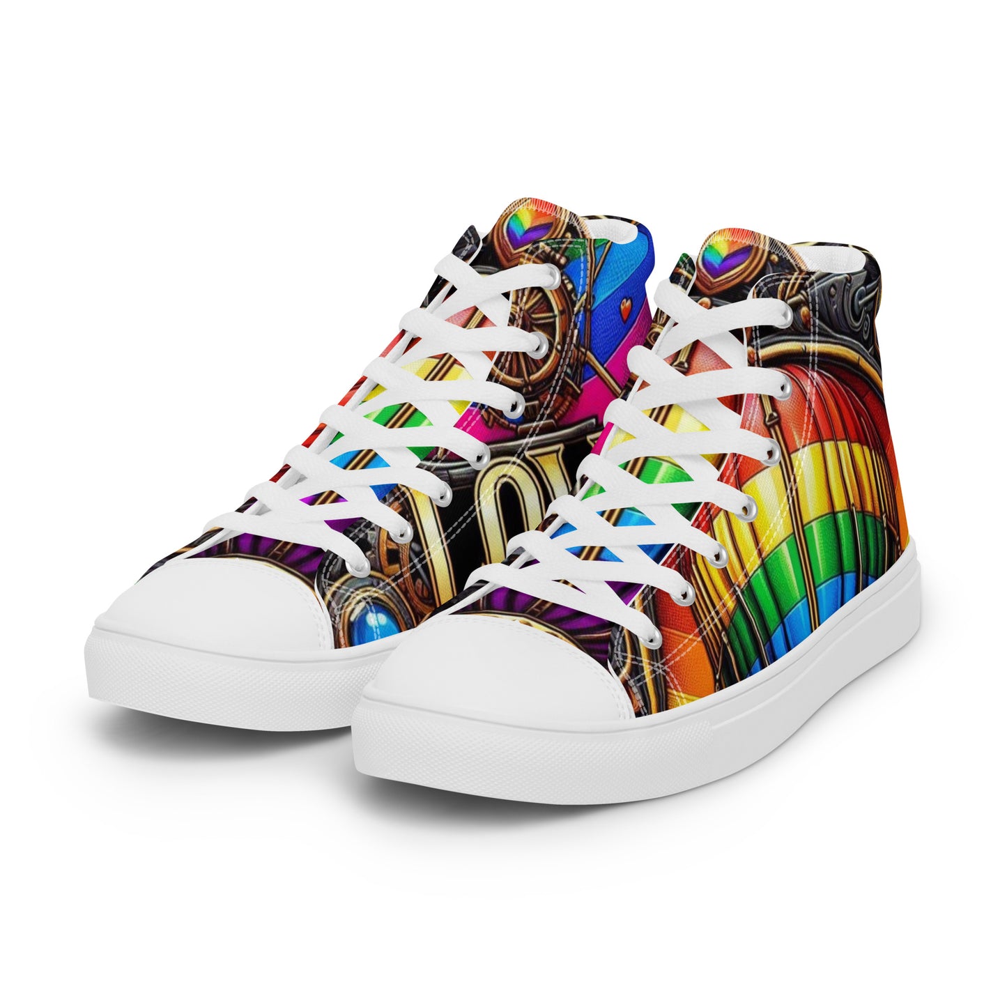Women’s high top canvas shoes