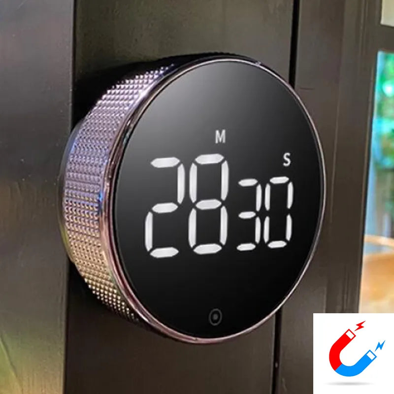 "LED Digital Kitchen Timer: The Self-Regulating Rotary Timer for Precision and Convenience in Your Cooking Experience"