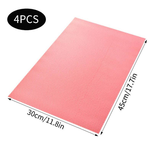 Refrigerator Liners - 4/8/12pc, Washable Mats Covers Pads; Home Kitchen Gadgets Accessories Organization For Top Freezer Glass Shelf Wire Shelving Cupboard Cabinet Drawers