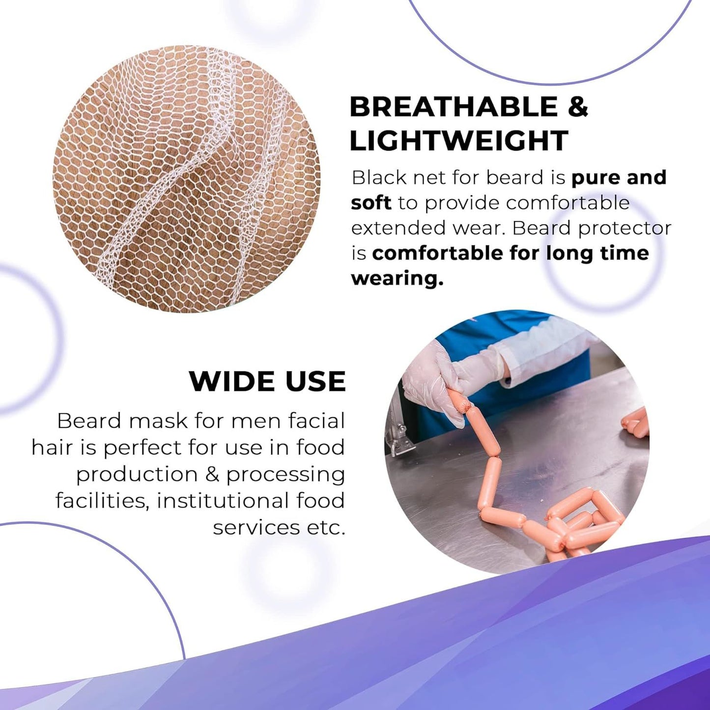 "Hygiene Heroes: AMZ Medical Supply's Disposable Beard Nets for Men - Ensuring Safety and Cleanliness in Professional Environments"