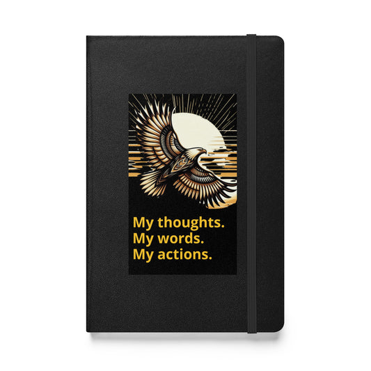 Hardcover bound notebook